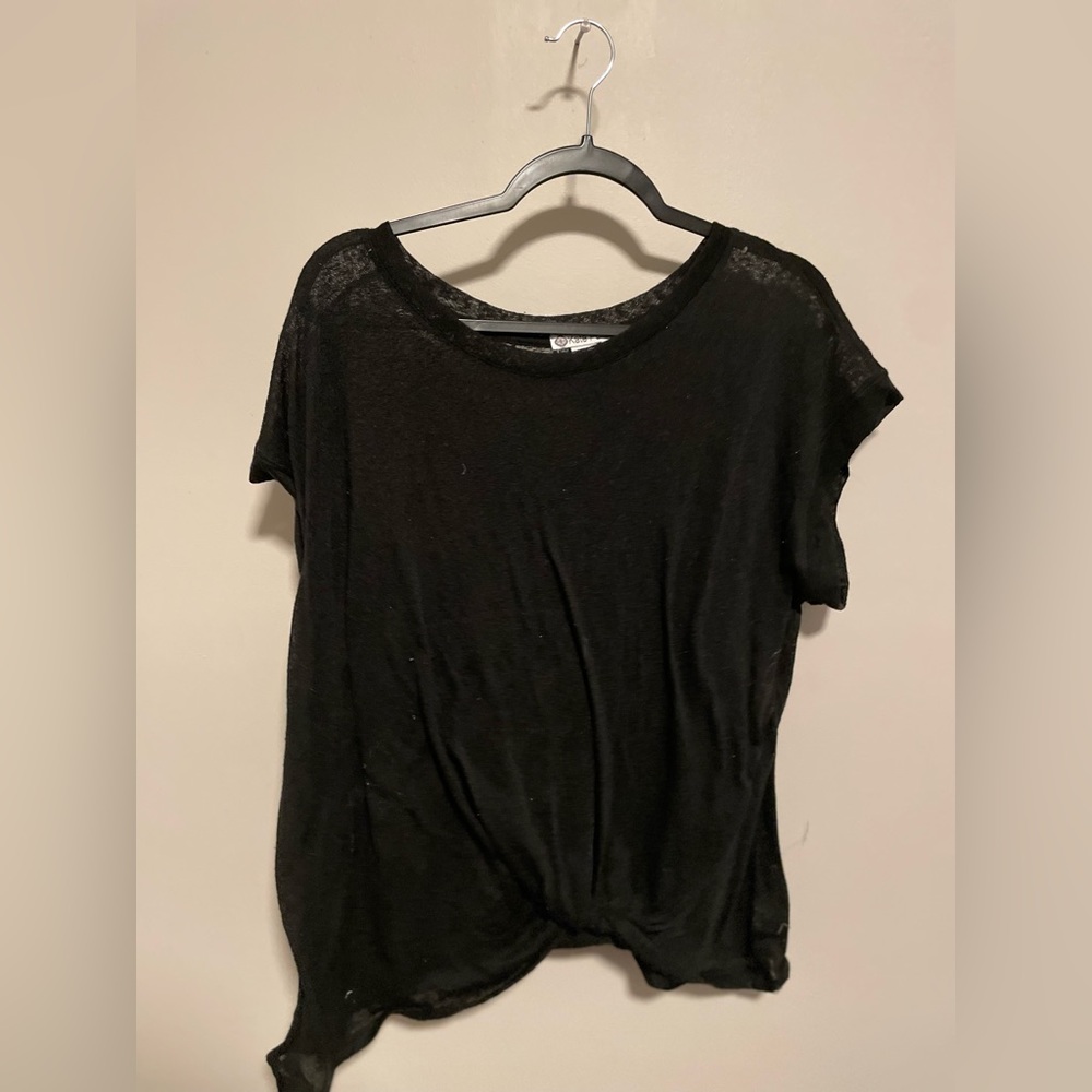 Black blouse see through